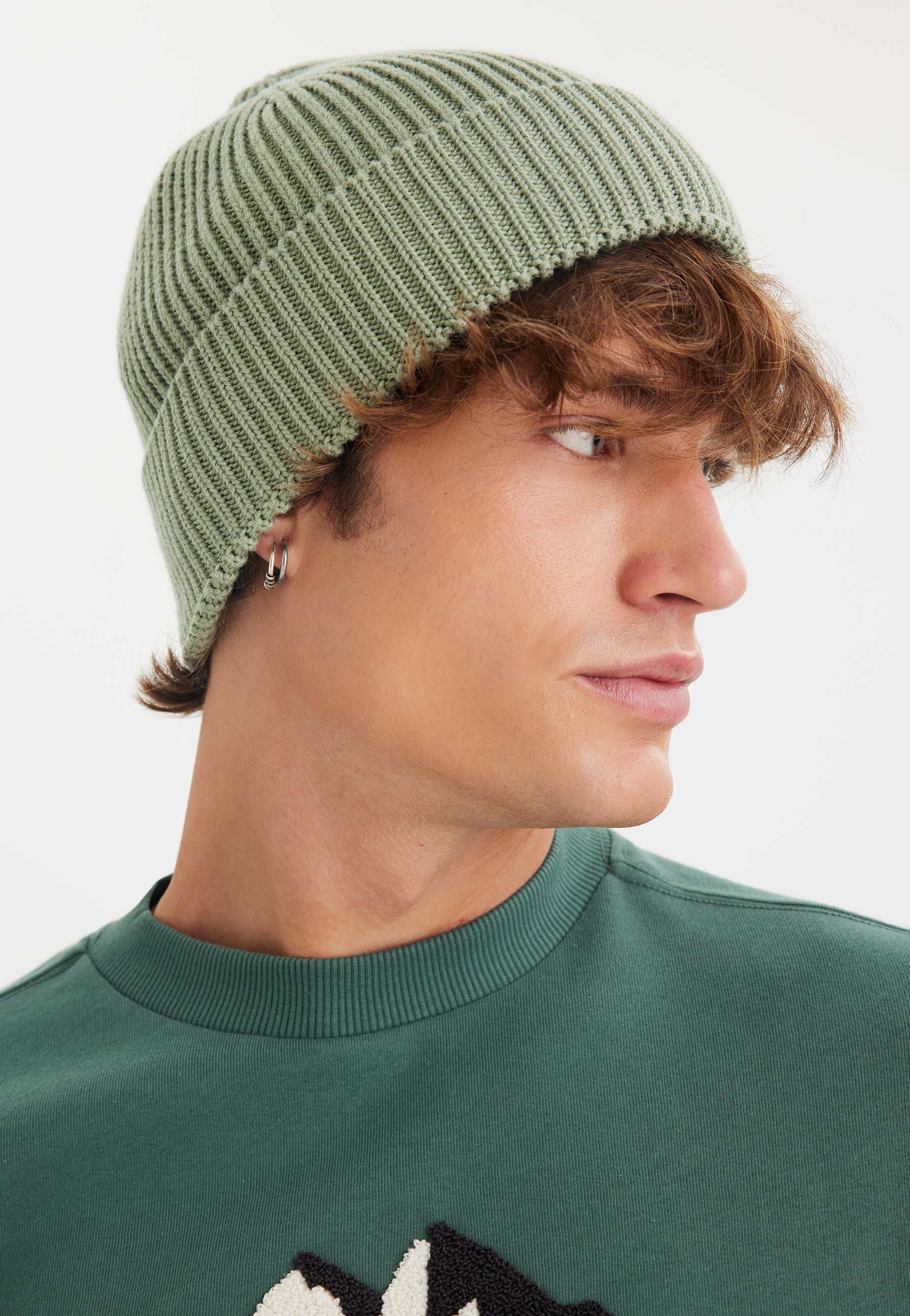 WMHENRY BEANIE in Cameo Green