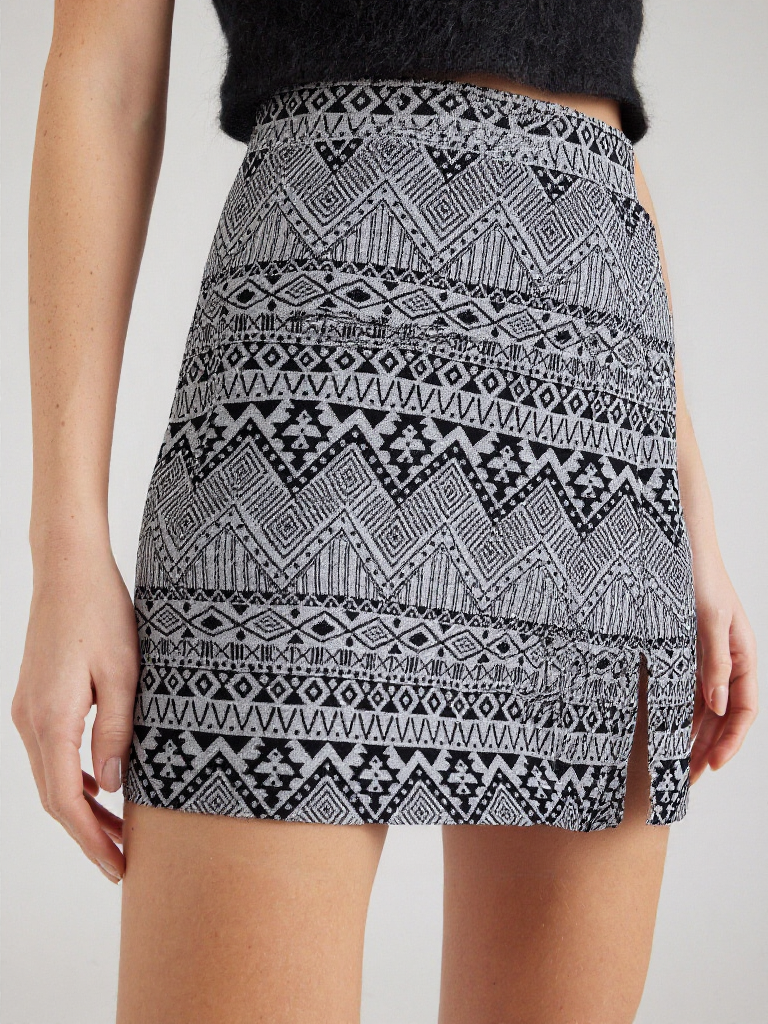 JULIET MID WAIST SKIRT in Ethnic AOP