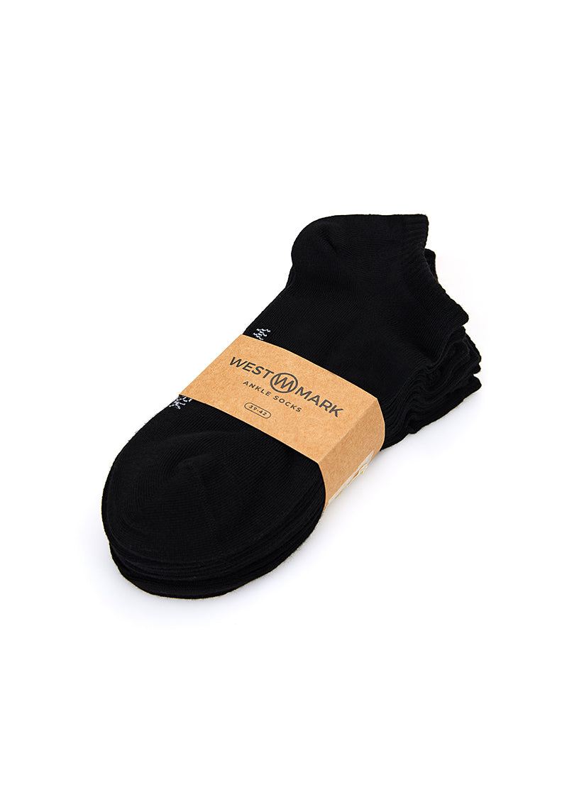 ANKLE SOCKS 7-PACK in Black