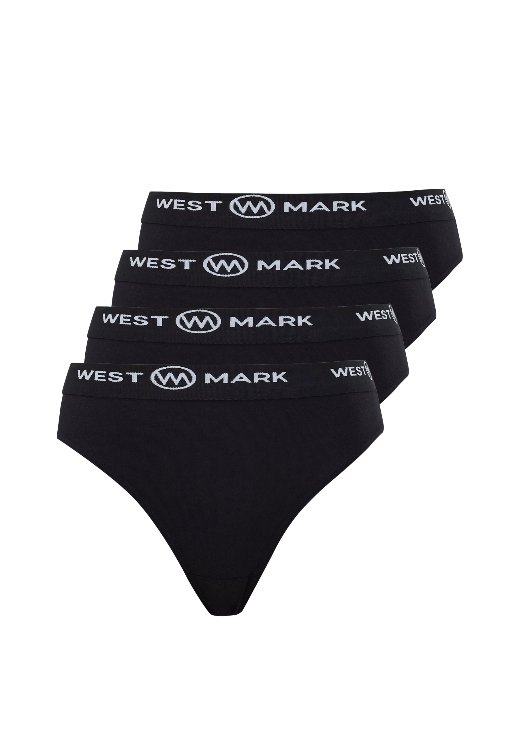 LILY THONG 4-PACK in Black