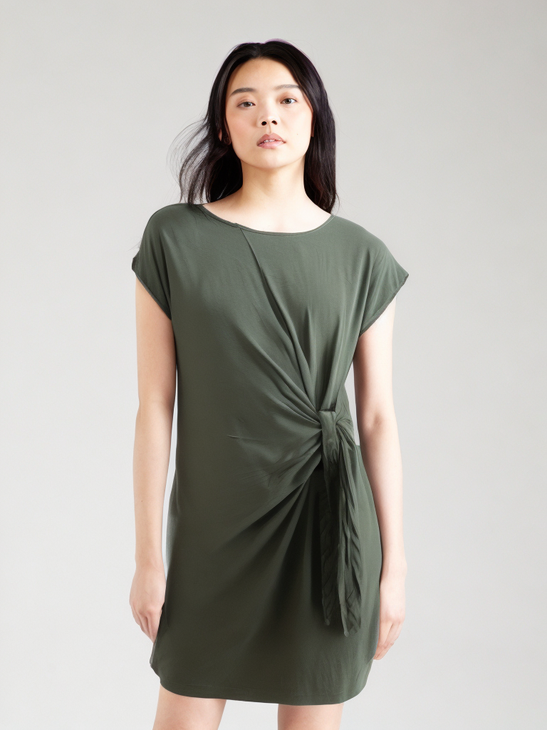 LEAH DROP SHOULDER DRESS in Khaki