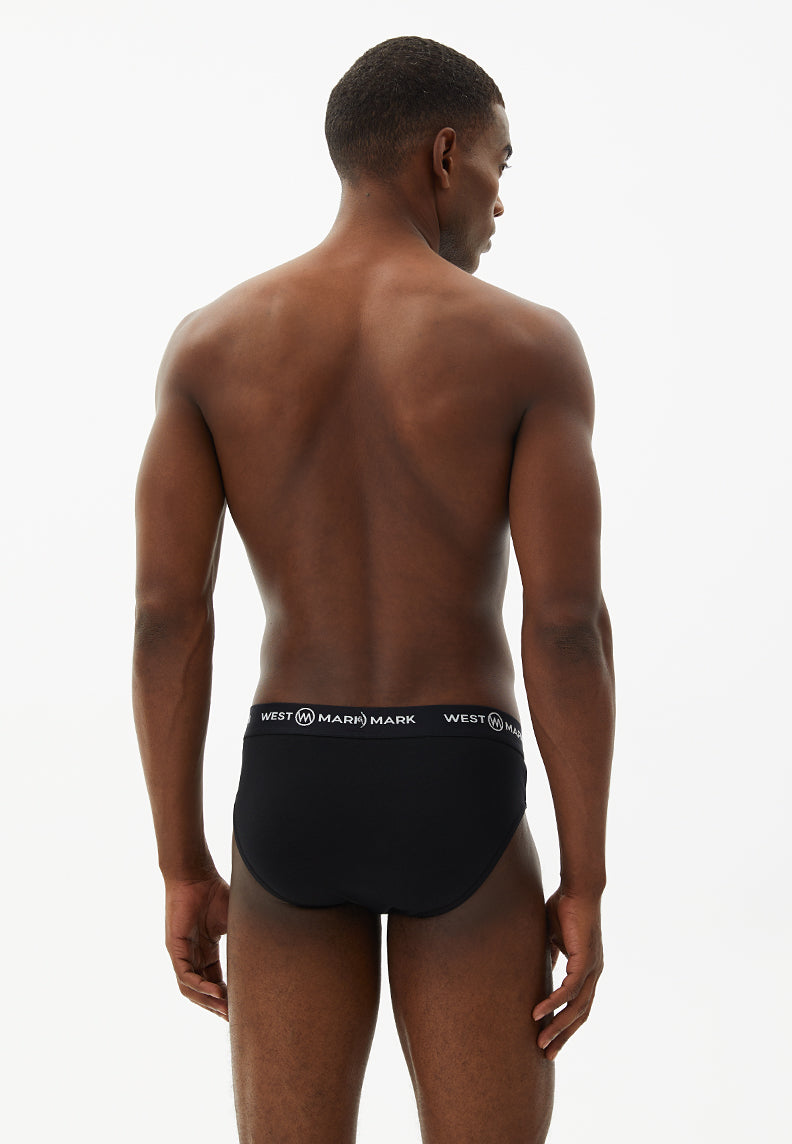 LOGAN BRIEF 6-PACK in Black