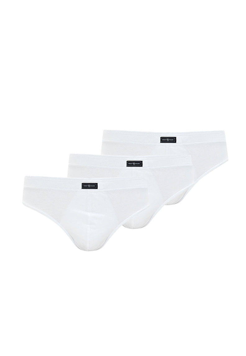 BRUNO BRIEF 3-PACK in White – Westmark London