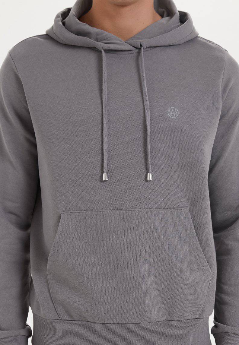 ESSENTIALS HOODIE in Charcoal Grey