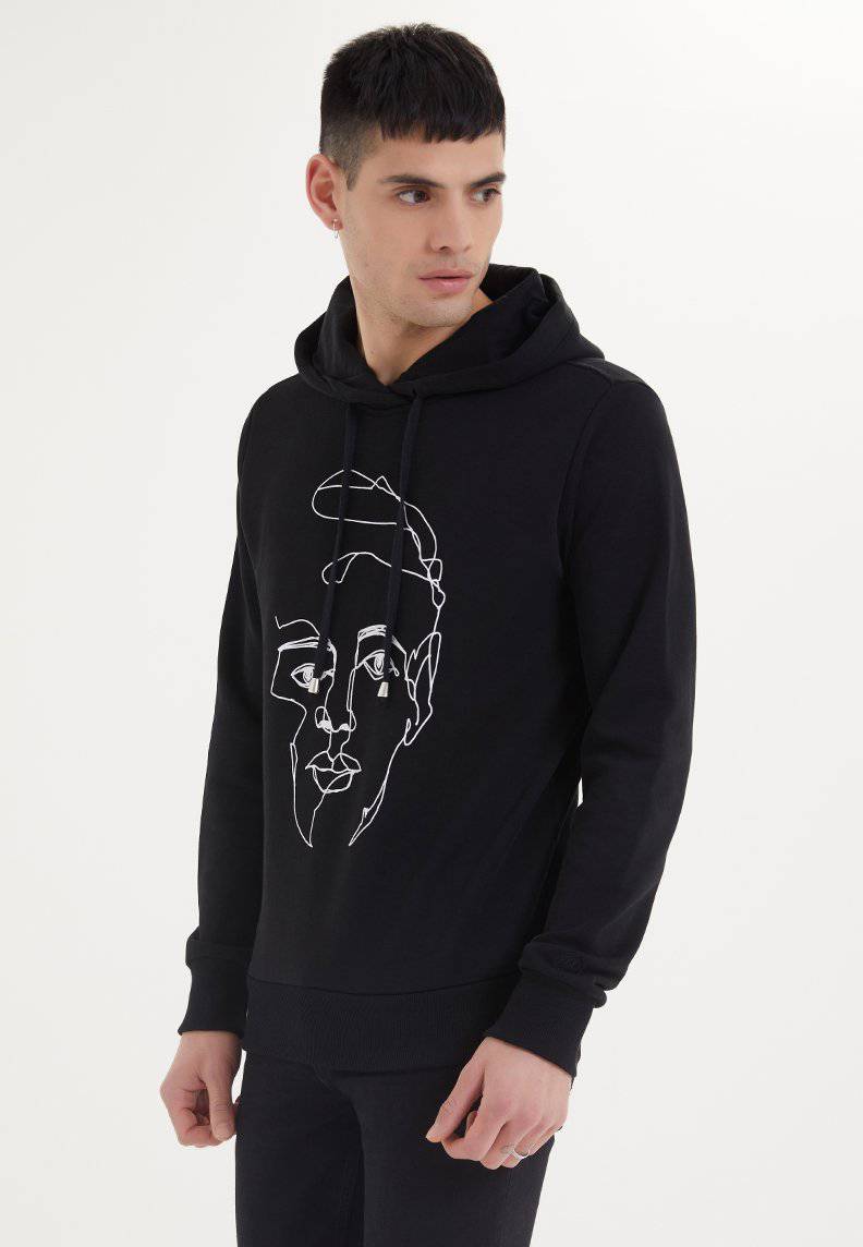 Portrait hooded sweatshirt hotsell
